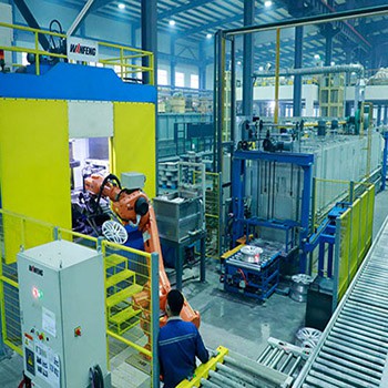 Flow forming casting line